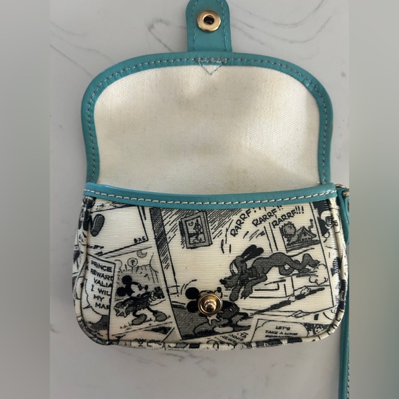 Dooney & Bourke Rare Disney Mickey Comic Strip Wristlet - EUC - Picture 9 of 12